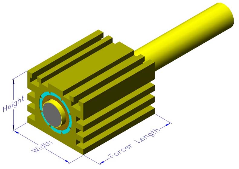 Tubular ironless linear brushless motors